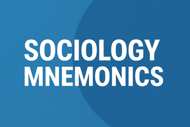 Sociology Mnemonic Course – Paper 1